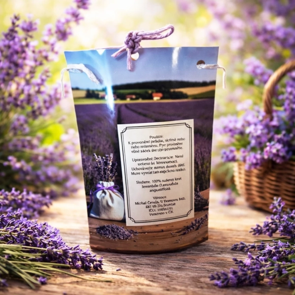 Pytlíček s levandulí , organza, 25 g - valentýnský balíček